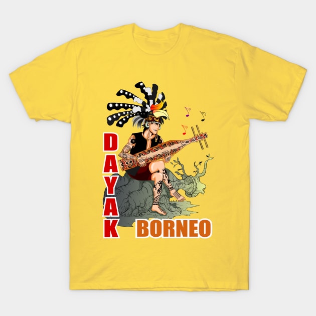 Dayak Borneo T-Shirt by yavww design